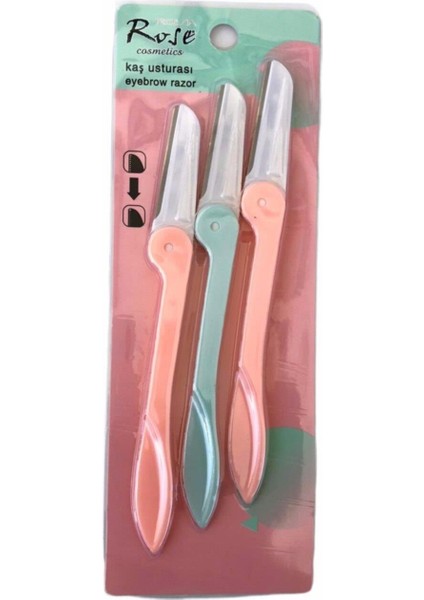 Roesıa Rose Cosmetics 3'Lü Kaş Usturası modelleri