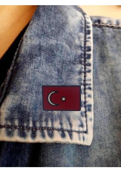 Türk Bayrağı Yaka Iğnesi Rozet modelleri