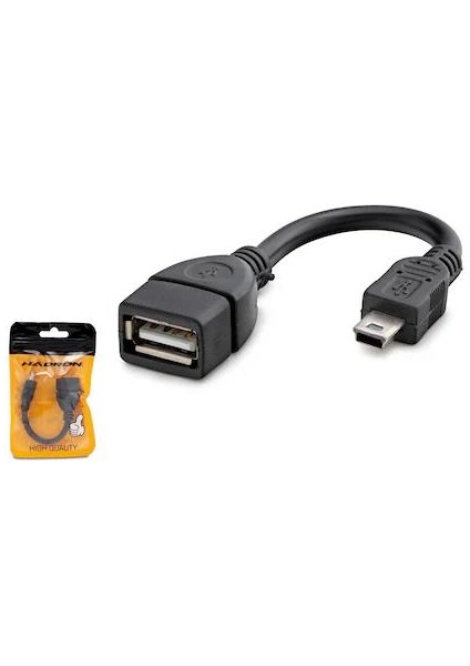 Mini USB Otg 5 Pin Otg 15 cm Oto Teyp Için USB Çevirici modelleri