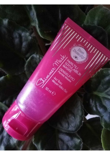 Parıltılı Soyulabilir Dengeleyici Pembe Maske 50 ml