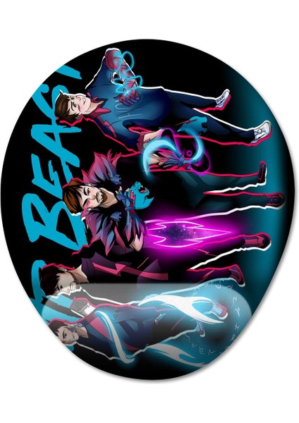 Mr. Beast Bilek Destekli Mousepad Model - 5 Oval