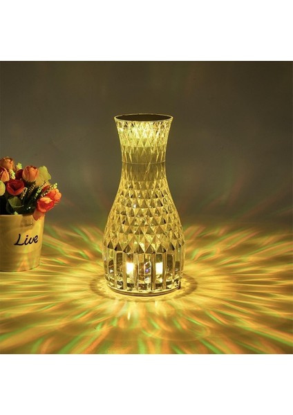 Kumandalı Kristal Masa Lambası Rgb Renk Değiştiren Gece Lambası 16 Renk 4 Mod Dokunmatik Kontrol fırsatları
