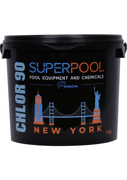 Premium Black Edition 5 kg Toz Klor Havuz Kimyasalı New York