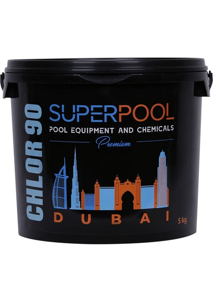 Premium Black Edition 5 kg Toz Klor Havuz Kimyasalı Dubai