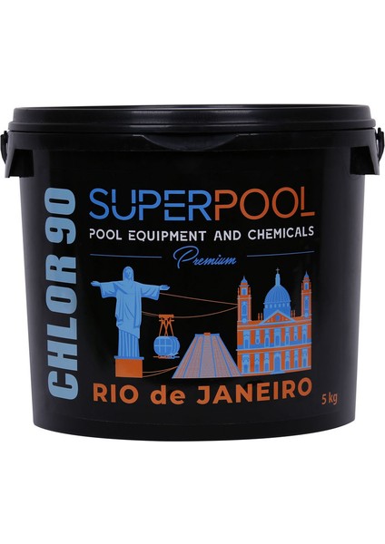 Premium Black Edition 5 kg Toz Klor Havuz Kimyasalı Rio De Janerio