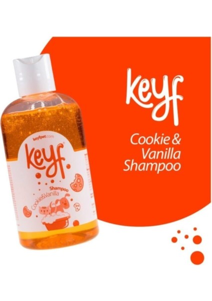 Keyf Kedi Köpek Şampuanıcookie&vanilla +Tüy Toplayıcı Eldiven Seti