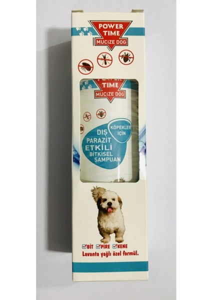 Time Köpek Dış Parazit Şampuanı 200 ml Power Time Köpek Dış Parazit
