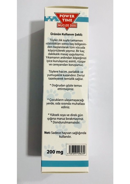 Time Köpek Dış Parazit Şampuanı 200 ml Power Time Köpek Dış Parazit