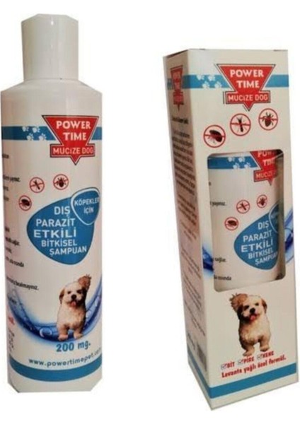 Power Time Mucize Pet Power Time Mucize Dog Dis Parazit Etkili Köpek Şampuani