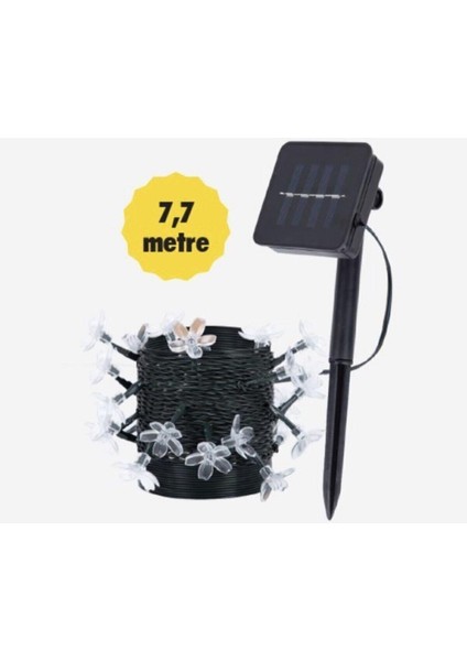 Aeron Solar Çiçekler LED Işık Zinciri 7.7 Metre 30 Ledli