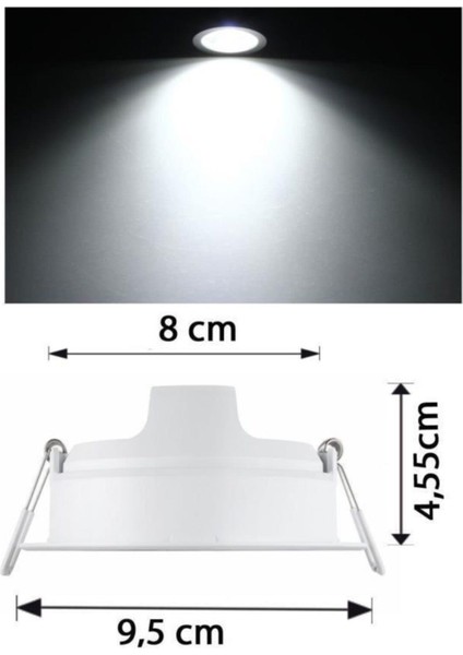 Essential 3,5W LED Panel Beyaz 6500K Delik Capı : 8 cm