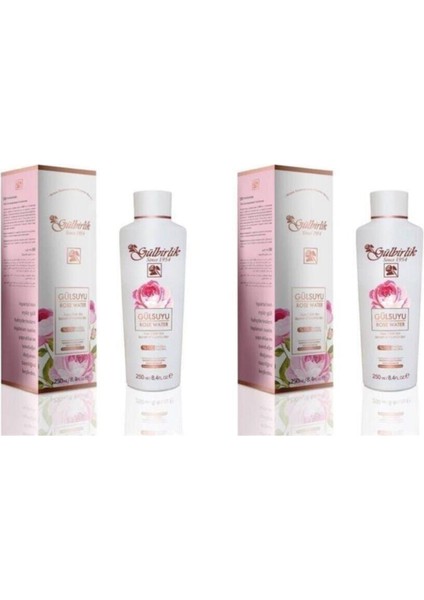 2 Adet Gülbirlik Gül Suyu %100 Doğal 250 Ml.