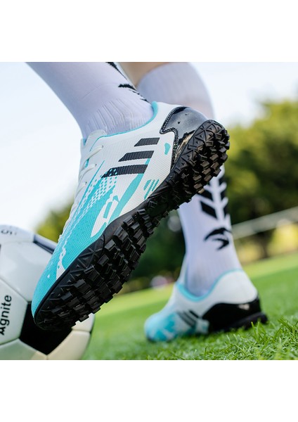 Tf Erkek Krampon Profesyonel Antrenman Ayakkabısı Düşük Top Outdoor Turf Cleats Ayakkabı (Yurt Dışından)