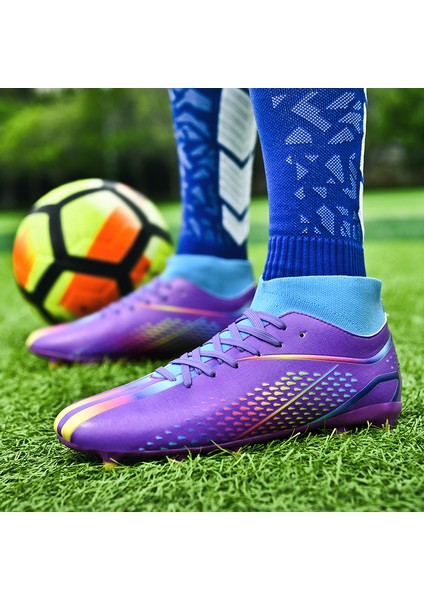 Fg/ag Yüksek Top Futbol Ayakkabıları Çocuklar ve Yetişkinler Futbol Kramponları Açık Eğitim Spor Ayakkabıları (Yurt Dışından) fırsatları