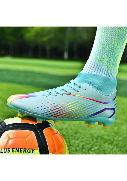 Fg/ag Yüksek Top Futbol Ayakkabıları Çocuklar ve Yetişkinler Futbol Kramponları Açık Eğitim Spor Ayakkabıları (Yurt Dışından) indirimleri