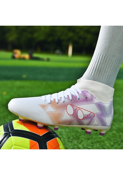Fg/ag Futbol Ayakkabısı Uzun Çivili Bilek Kramponları Fg Outdoor Çim Krampon (Yurt Dışından) modelleri