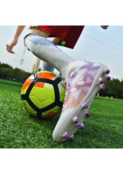 Fg/ag Futbol Ayakkabısı Uzun Çivili Bilek Kramponları Fg Outdoor Çim Krampon (Yurt Dışından) indirimleri