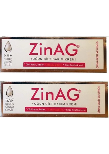 Gümüş Katkılı Yoğun Cilt Bakım Kremi 30 ml 2 Adet