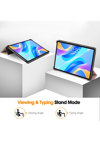Teclast P30S Folio Kılıf Çok Açılı Standlı Ince Hafif Koruyucu Kapak (Yurt Dışından)