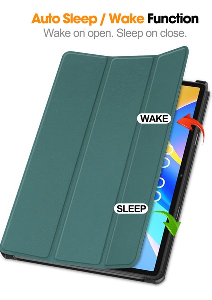 Teclast M40 Plus Folio Kılıf Çok Açılı Standlı Ince Hafif Koruyucu Kapak (Yurt Dışından)
