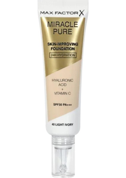 Miracle Pure Foundation Light Ivory No: 40