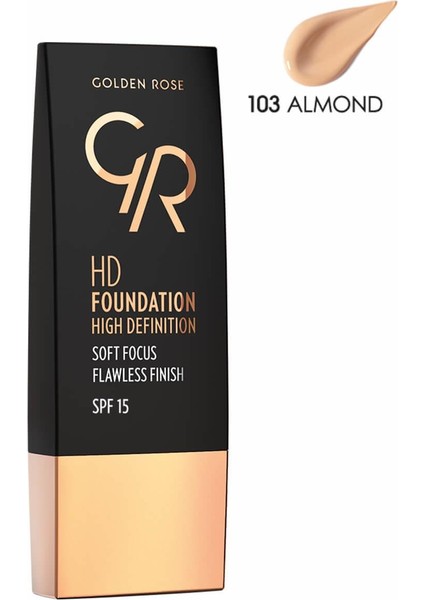 Fondöten - Hd Foundation High Definition 103 Almond 8691190832537