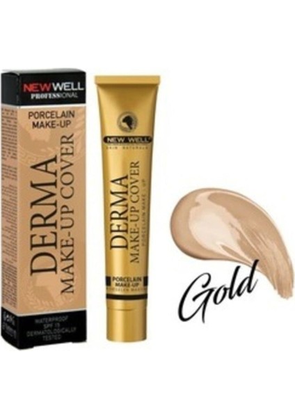 Makeup Cover Yoğun Kapatıcı Fondöten- Beyaz Ten 01- Gold New Well