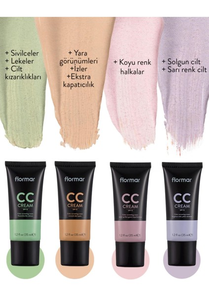 Koyu Halka ve Koyu cc Krem (Pembe) - cc Cream - CC03 - 8690604534722 fırsatları