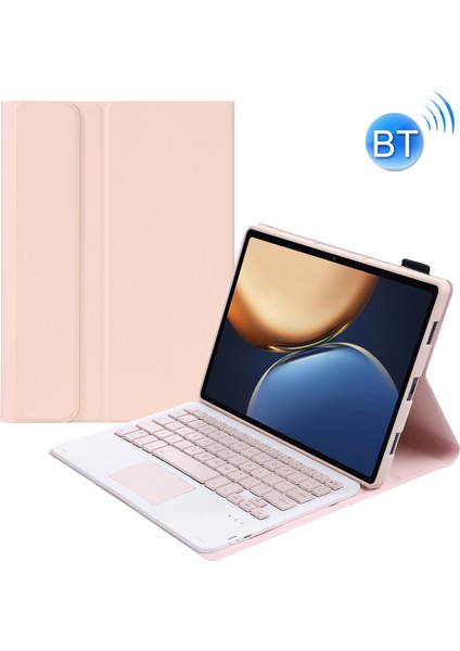 Ahv7-A Bluetooth Klavye + Honor Tablet V7 Pro Için Kılıf Pembe (Yurt Dışından)