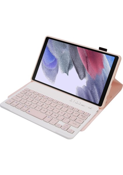 Samsung Galaxy Tab A7 Lite 8.7 T220/T225 Için Klavye+Kılıf Pembe (Yurt Dışından)