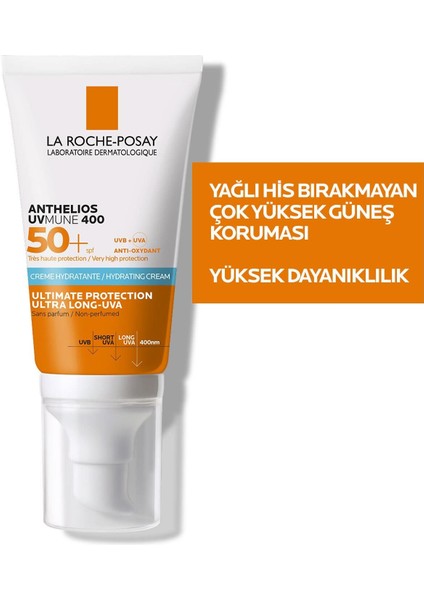 La Roche Posay Anthelios Uvmune Hassas Ciltler Için Yüksek Korumalı Yüz Güneş Kremi Set 50 ml X2