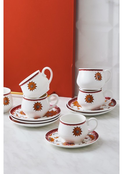 Hatayi 6 Kişilik Kahve Fincan Takımı 90 ml