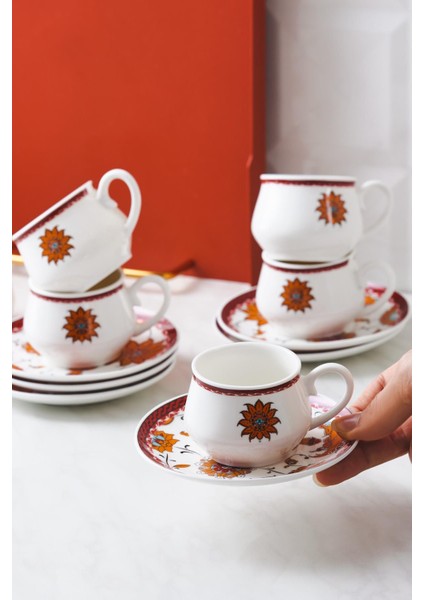 Hatayi 6 Kişilik Kahve Fincan Takımı 90 ml modelleri