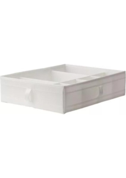 Ikea Skubb Bölmeli Kutu Gardırop Şifonyer Düzenleyici Beyaz 44 x 34 x 11 cm