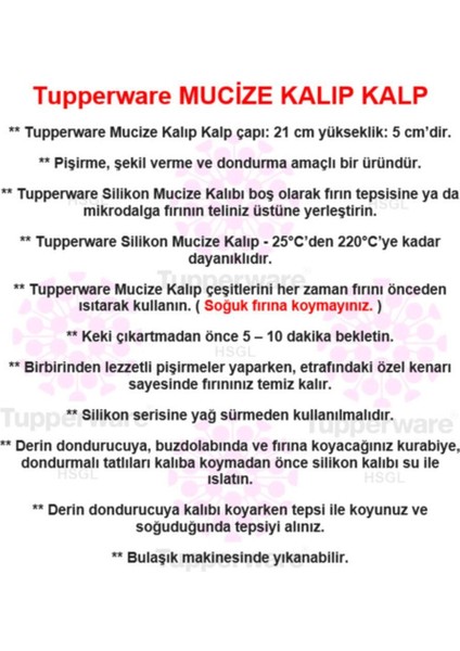 Mucize Kalıp Kalp ( Kek Kalıbı ) Hsgl