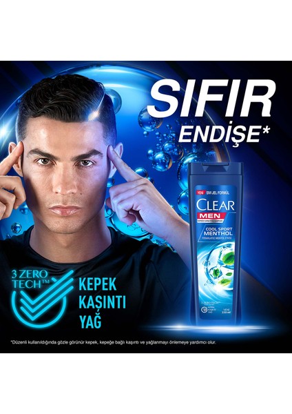 Erkek Sprey Deodorant Jungle Fresh 150 Ml + Clear Men Saç Bakım Şampuanı Cool Sport Menthol 180 Ml