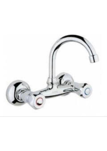 Klasik Sabit Lavabo Batarya Çevirmeli