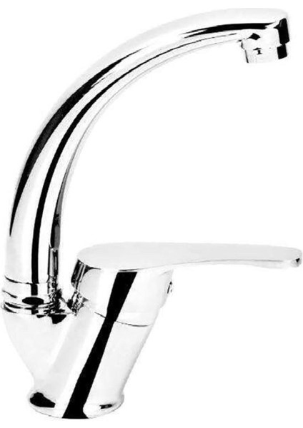 Mix Kuğu Banyo Lavabo Bataryası 40 mm Aç-Kapa Çift Girişli