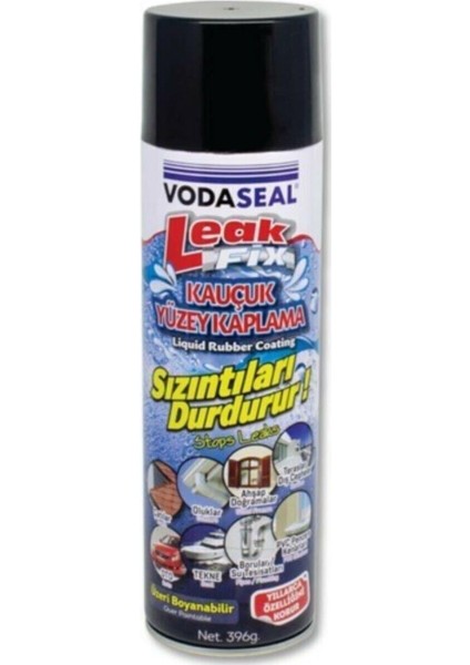 Leak Fix Su Geçirmez Sızdırmaz Sprey 396 gr Renk Seçenekli Siyah
