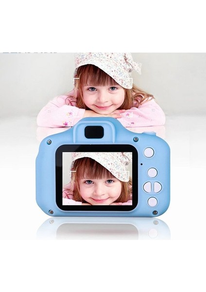 Blue Inter Mini 1080P Çocuklar Için Dijital Fotoğraf Makinesi