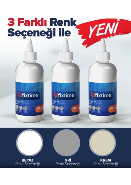 N'clean Fixtime Tile Master Silikonlu Derz Dolgusu Beyaz ( Tekli Paket)