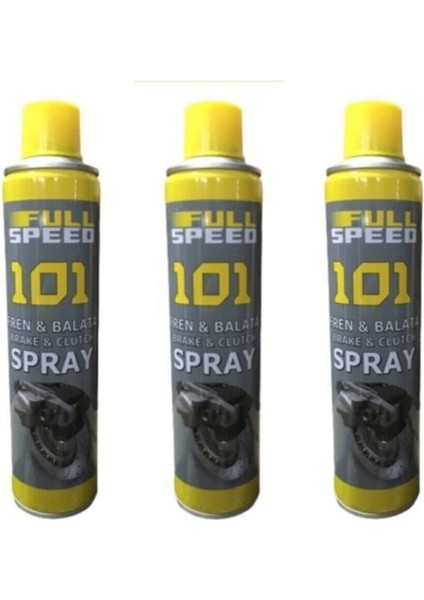 Works Full Speed 101 Fren ve Balata Genel Temizleme Sprey 500 ml 3 Adet