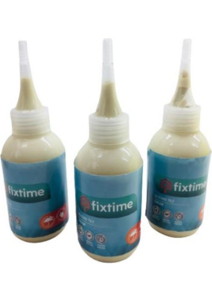 N'clean Fixtime Tile Master Silikonlu Derz Dolgusu Krem / Bej (Üçlü Paket) 225 gr