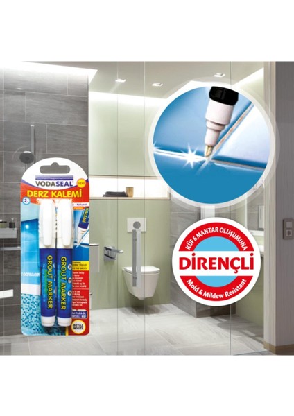 Beyaz Derz Kalemi 2'li