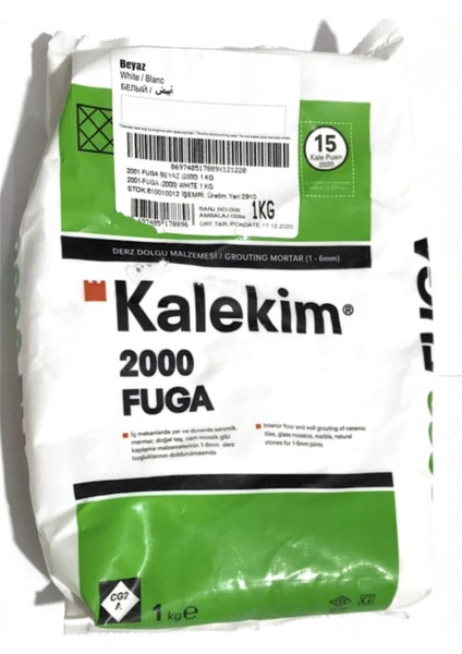 Derz Dolgu - 2000 Fuga - Beyaz 1kg