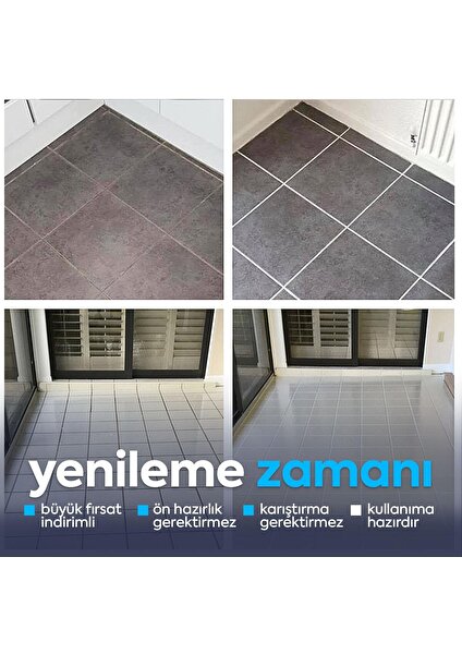 N'clean Fixtime Tile Master Silikonlu Hazır Derz Dolgusu Beyaz ( Dörtlü Paket)