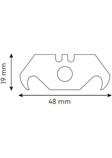 VT875120 Emniyetli Halıcı Maket Bıçağı (Metal Gövde) 19MM