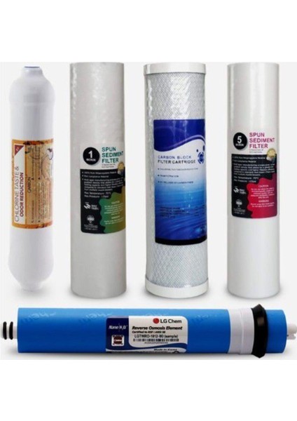 Aqualine Lg Membranlı Aqualine 5 Li Su Arıtma Filtre Seti