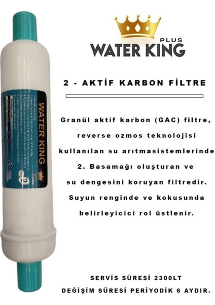 Waterking Tüm Kapalı Kasa Su Arıtma Cihazlarına Uyumlu 5'lı Filtre Seti No Name Membrane 5 Li Kapalı