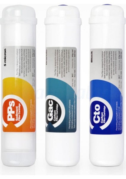 Ravent Su Arıtma 3'lü Set Filtre